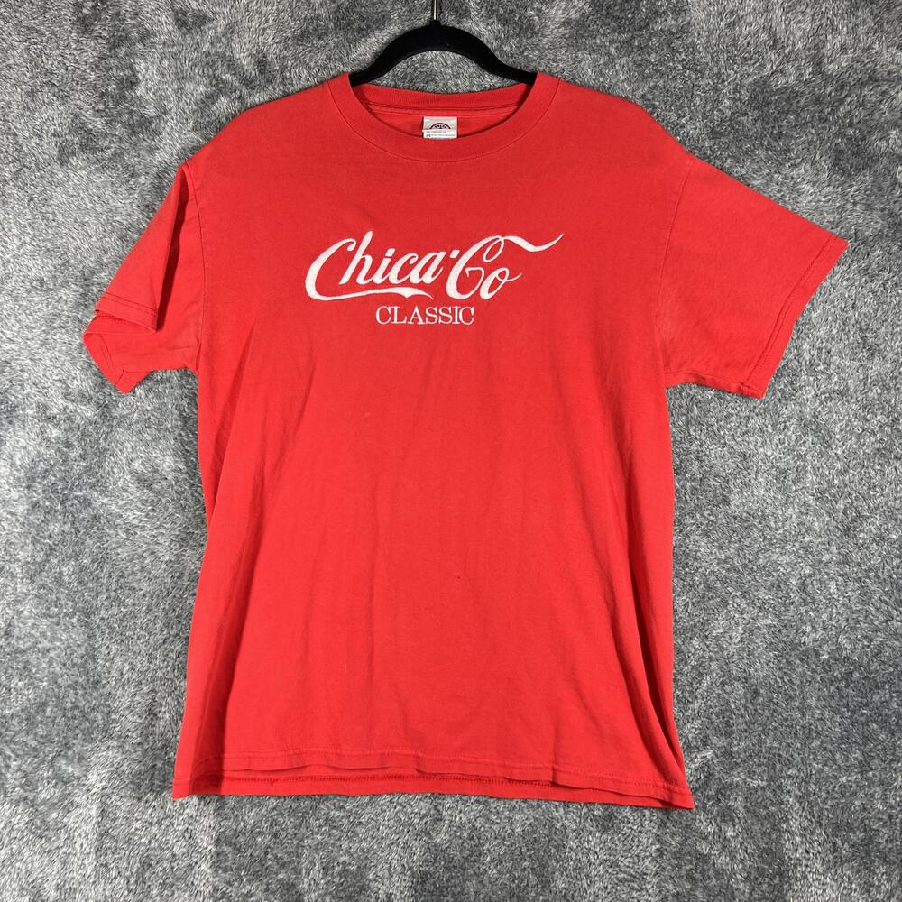 Delta Pro Weight Shirt Mens M Red Chica Co Classic Graphic Tee Preshrunk Cotton